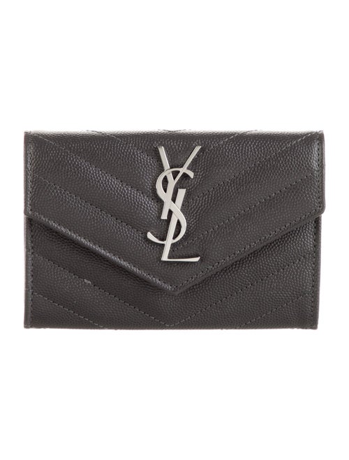 Saint Laurent 2020 Compact matelasse Envelope Wallet Wallet