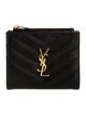 Saint Laurent 2021 Signature Logo Compact Wallet