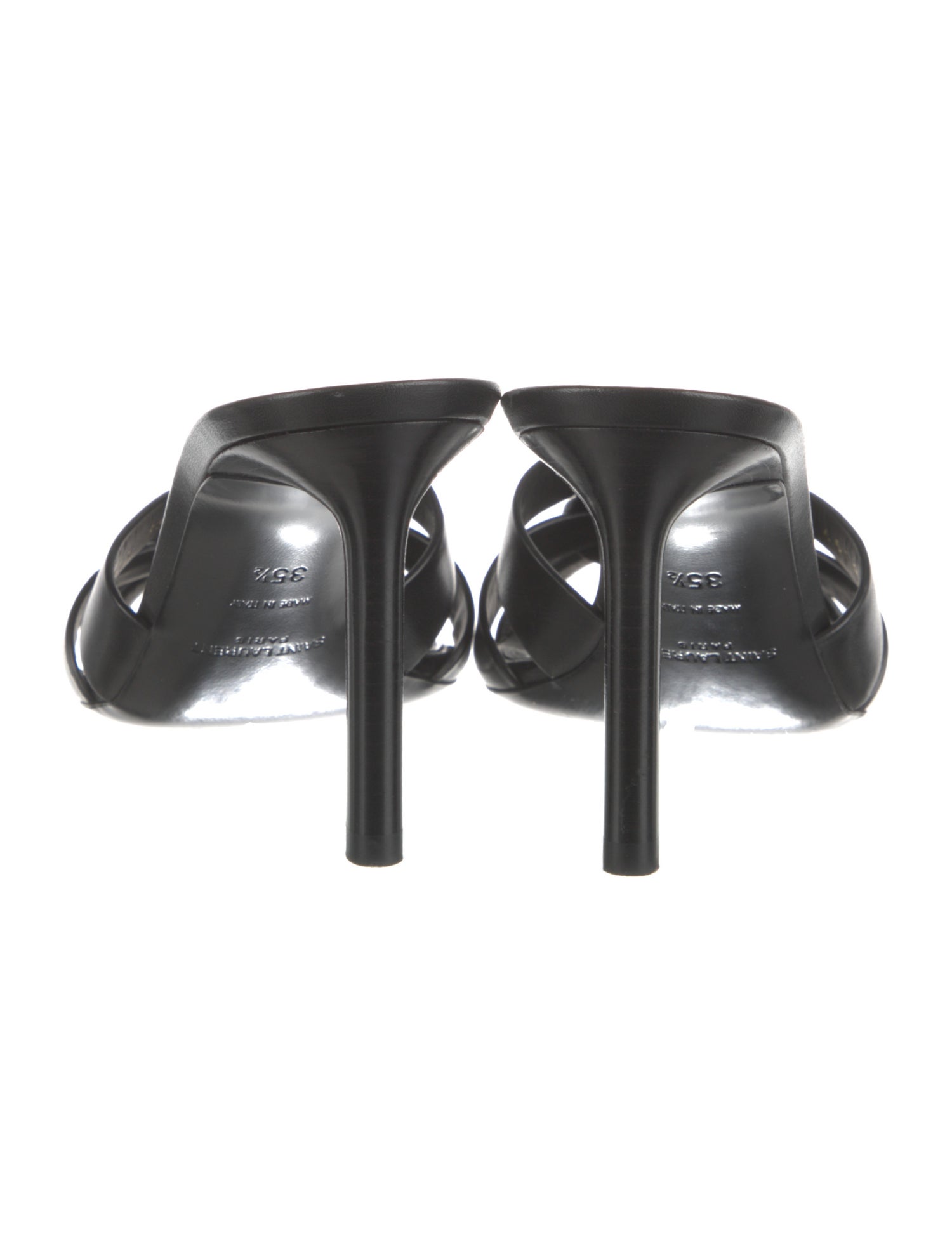 Saint Laurent Leather Slides