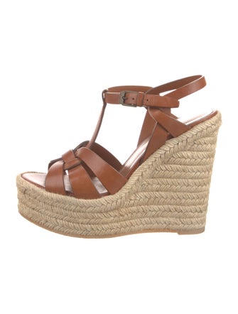 Saint Laurent Leather T-Strap Pumps