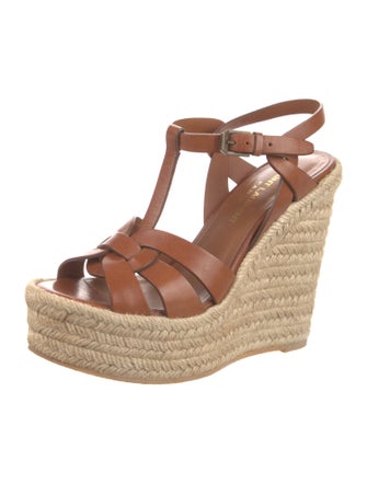 Saint Laurent Leather T-Strap Pumps