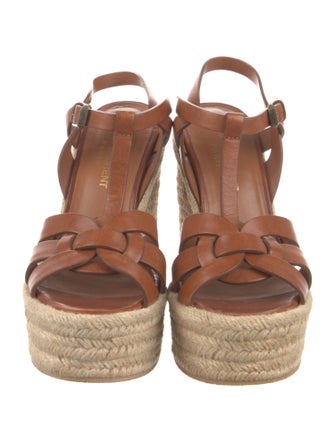 Saint Laurent Leather T-Strap Pumps