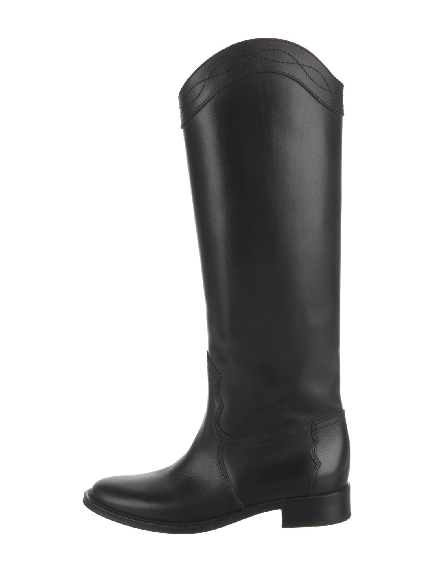 Saint Laurent Leather Riding Boots