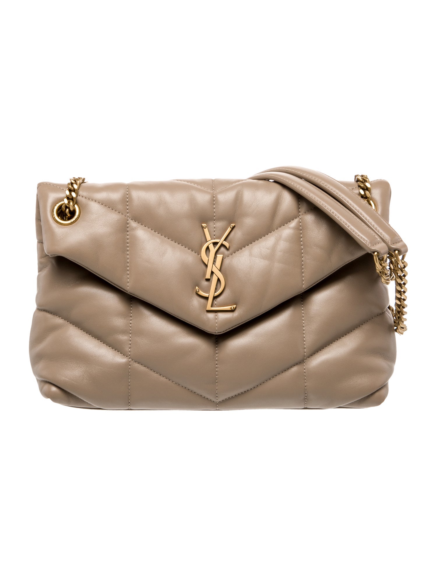 Saint Laurent Leather Puffer Small