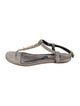 Saint Laurent Leather T-Strap Sandals