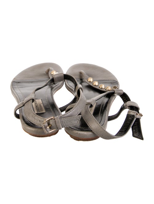 Saint Laurent Leather T-Strap Sandals