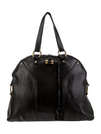 Yves Saint Laurent Rive Gauche Leather Top Handle Bag