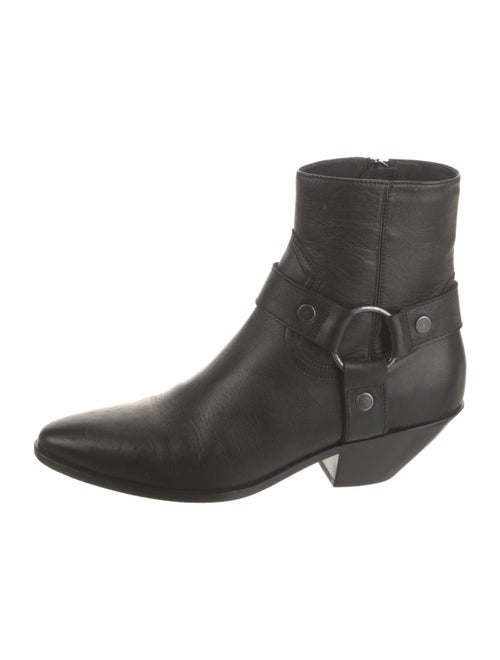 Saint Laurent Leather Moto Boots
