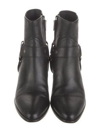 Saint Laurent Leather Moto Boots