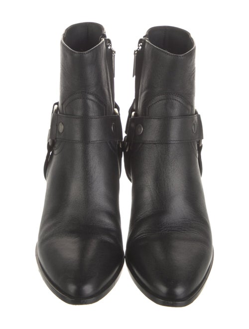 Saint Laurent Leather Moto Boots
