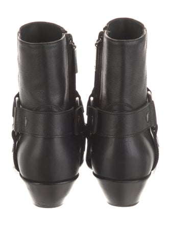 Saint Laurent Leather Moto Boots