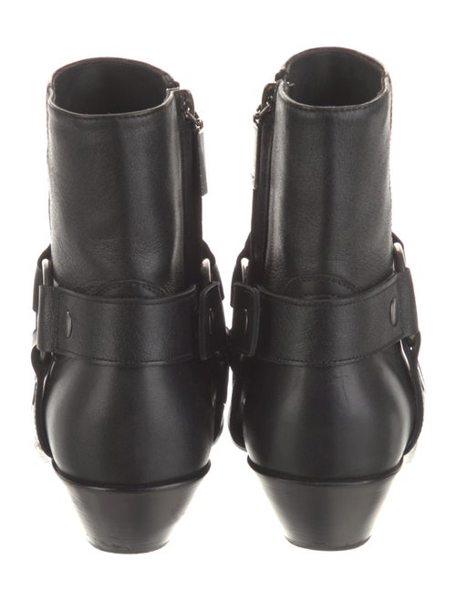 Saint Laurent Leather Moto Boots