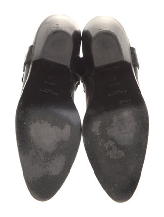 Saint Laurent Leather Moto Boots