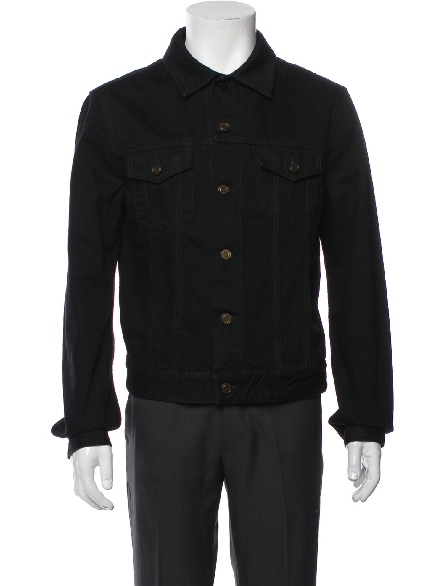 Saint Laurent 2021 Signature Logo Trucker Jacket