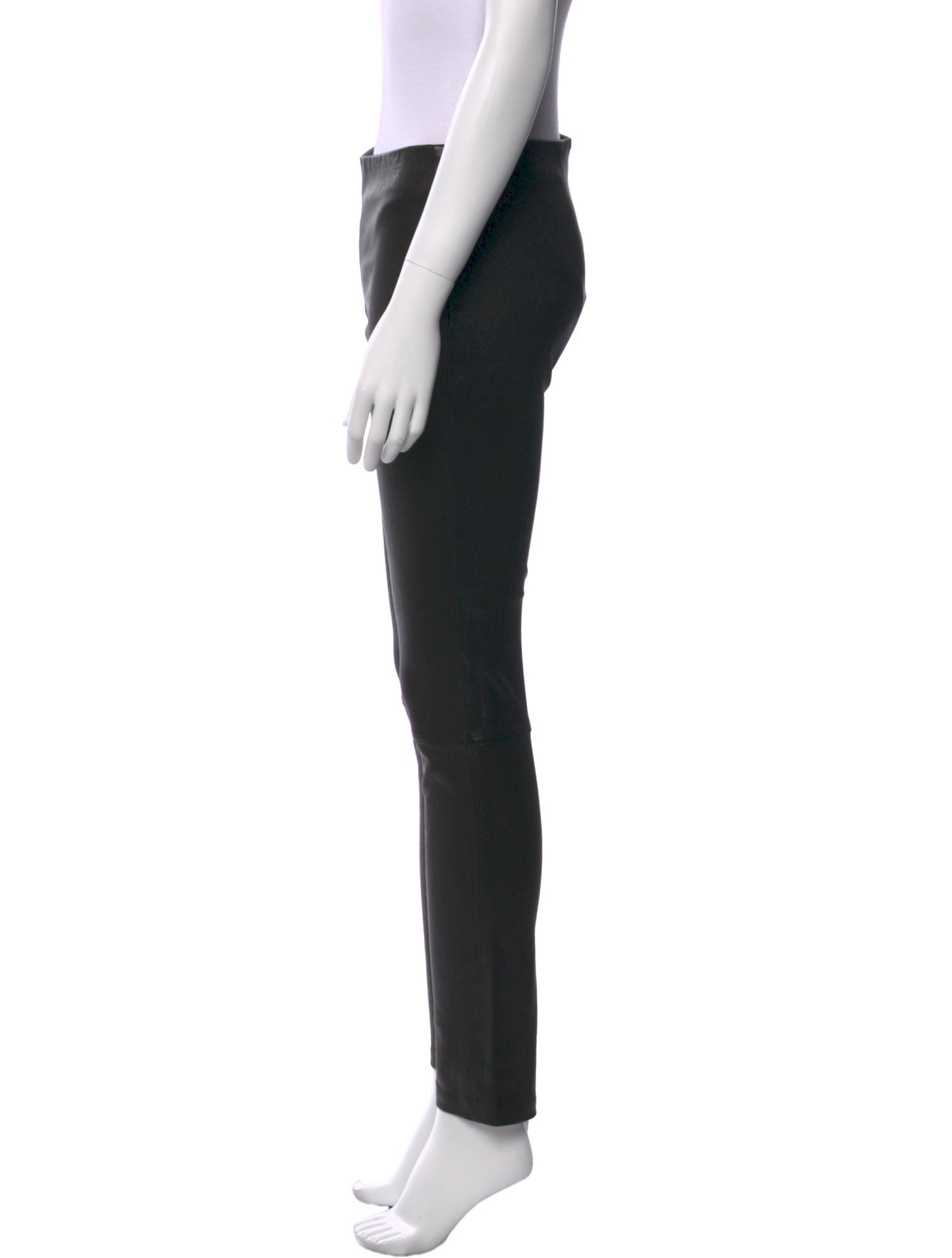 Saint Laurent Leather Skinny Leg Pants