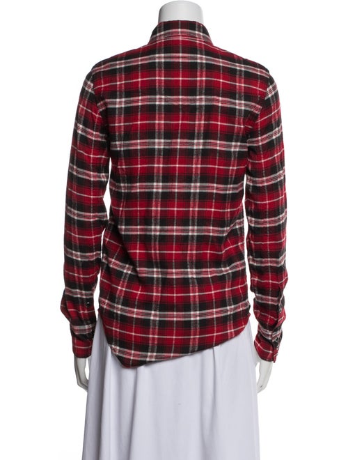 Saint Laurent 2018 Plaid Print Shirt
