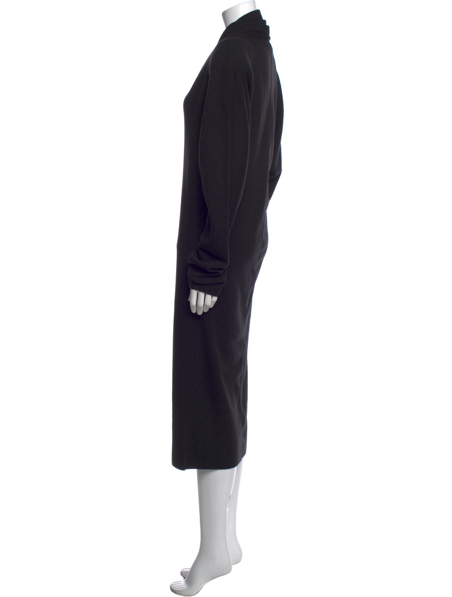 Saint Laurent Wool Midi Length Dress