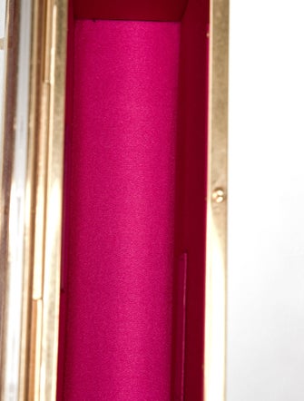 Saint Laurent Satin plexiglass minaudiere