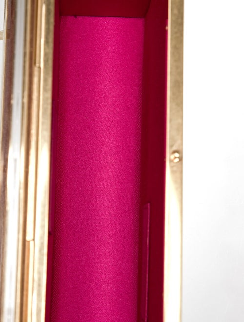 Saint Laurent Satin plexiglass minaudiere