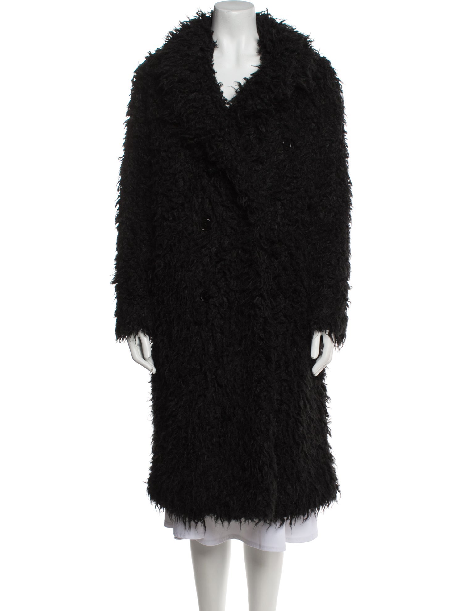 Saint Laurent 2018 Faux Fur Faux Fur Coat