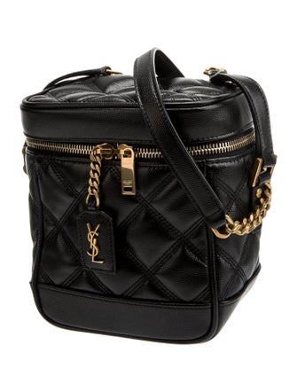 Saint Laurent Leather 80's Vanity Bag Mini