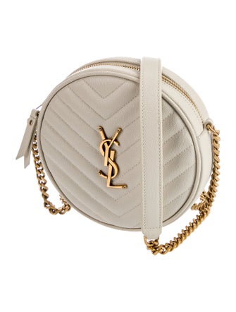 Saint Laurent Quilted Vinyle Round
