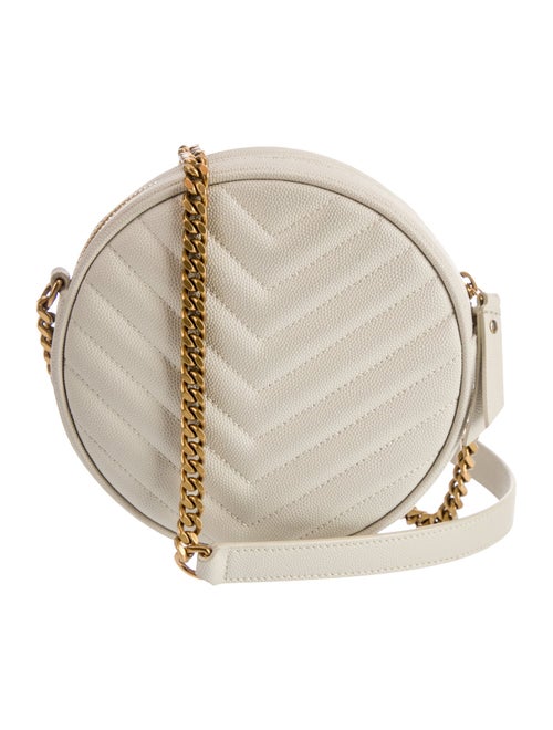 Saint Laurent Quilted Vinyle Round