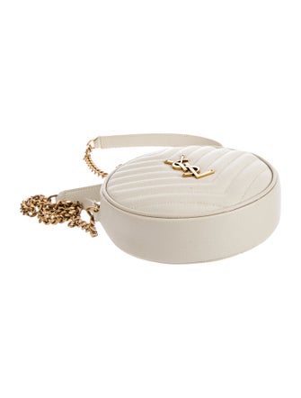 Saint Laurent Quilted Vinyle Round