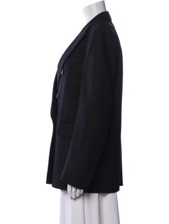 Saint Laurent Wool Striped Blazer