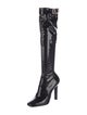 Saint Laurent Patent Leather Colorblock Pattern Sock Boots