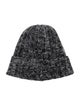 Saint Laurent Logo Plaque Knit Beanie