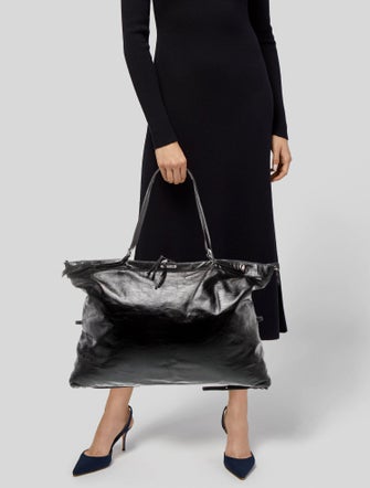 Saint Laurent Leather ID Convertible Bag Large