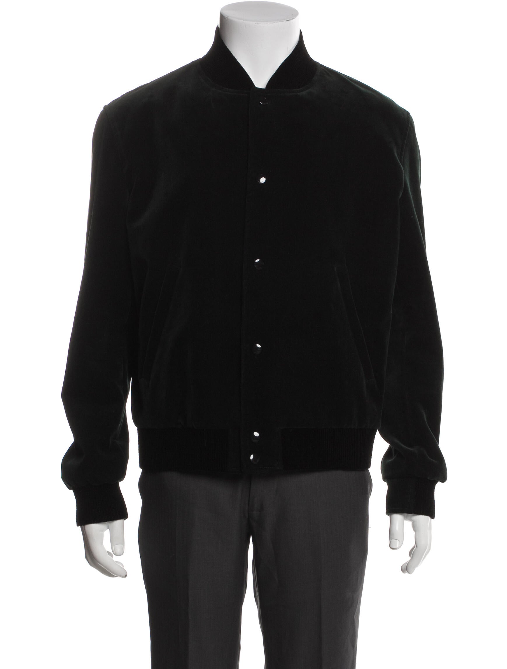 Saint Laurent 2022 Signature Logo Bomber Jacket