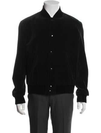 Saint Laurent 2022 Signature Logo Bomber Jacket