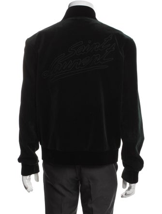 Saint Laurent 2022 Signature Logo Bomber Jacket