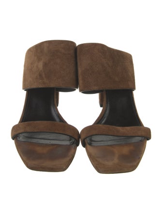 Saint Laurent Suede Slides