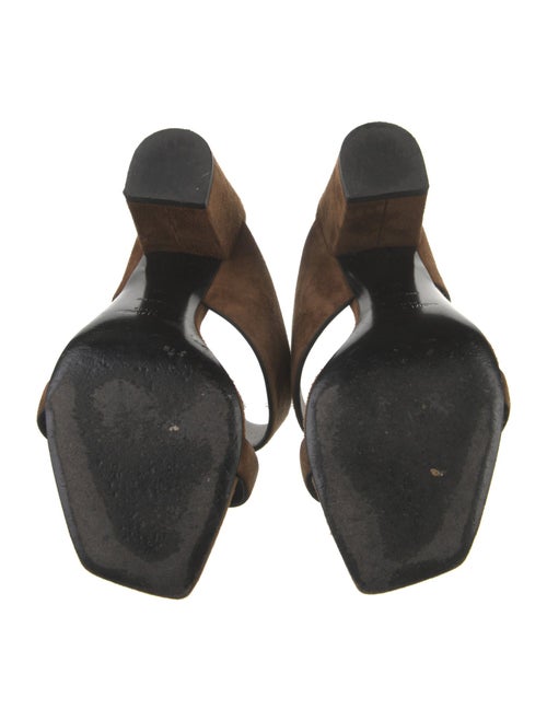 Saint Laurent Suede Slides
