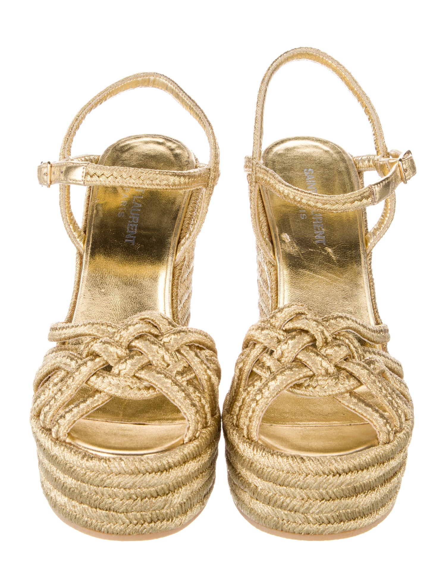 Saint Laurent Jute Espadrilles