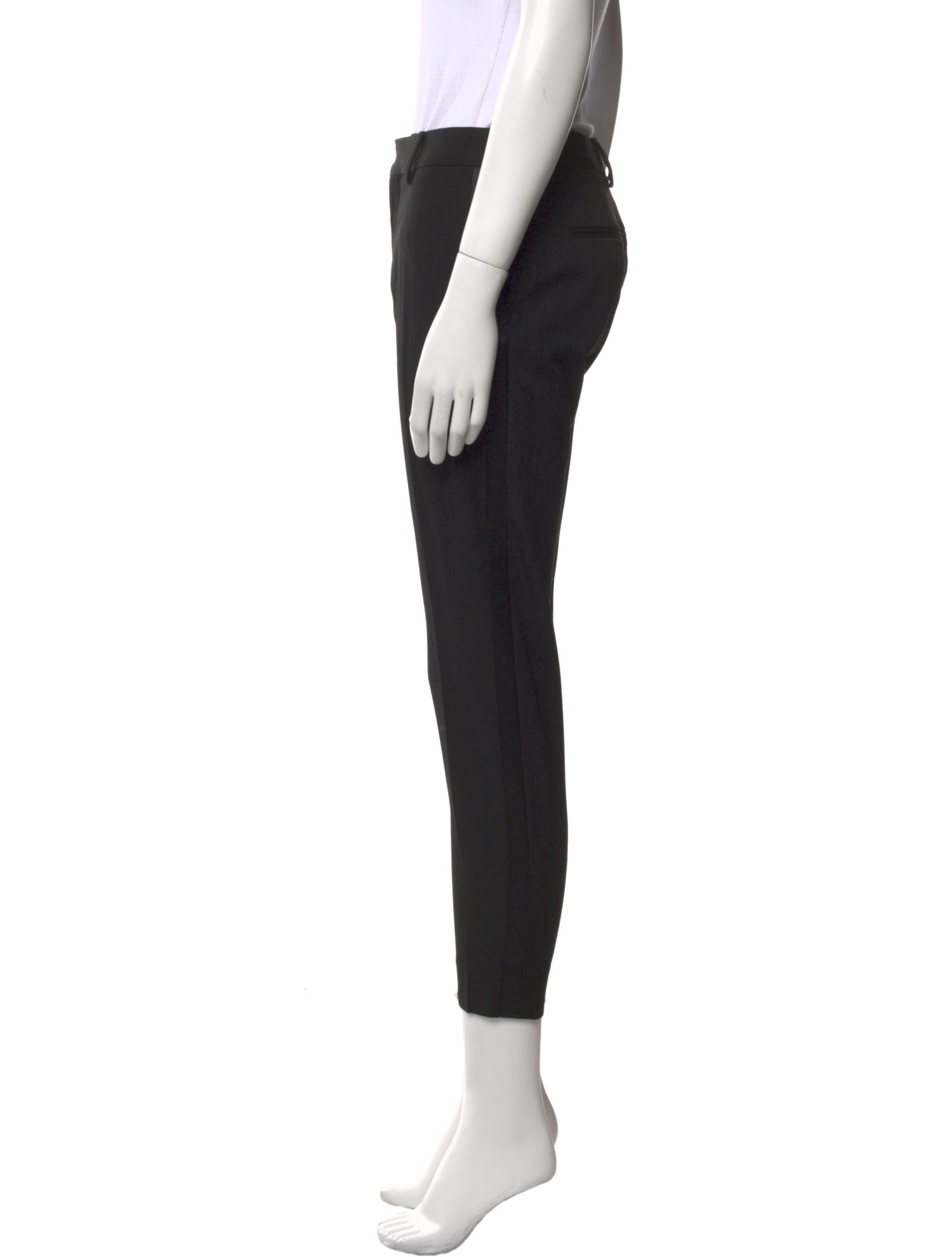 Saint Laurent Virgin Wool Skinny Leg Pants