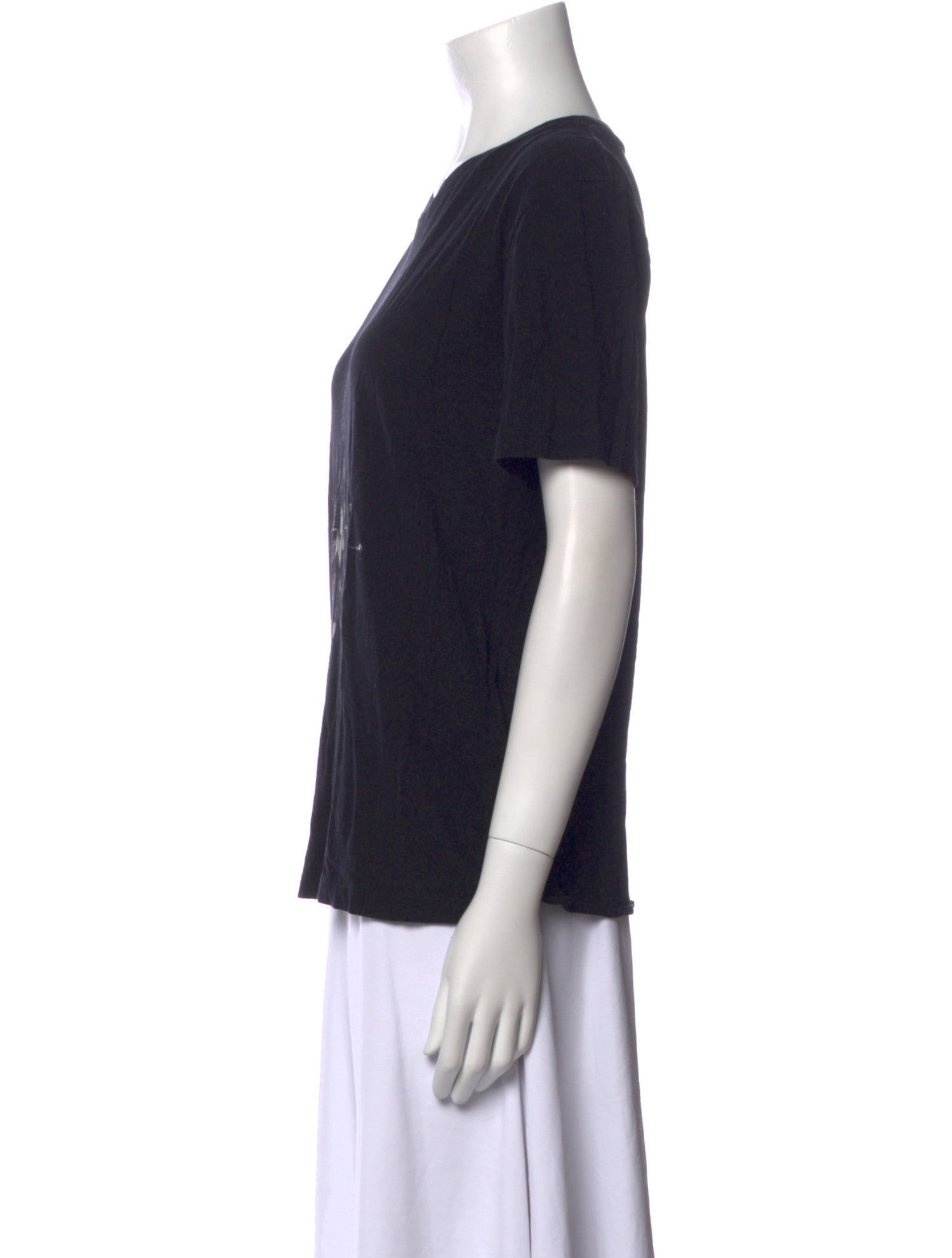 Saint Laurent Graphic Print Crew Neck T-Shirt