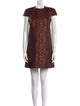 Saint Laurent Printed Mini Dress