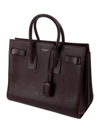Saint Laurent Leather Sac De Jour Small