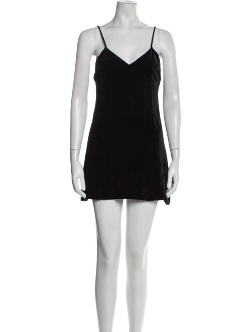 Saint Laurent Velour Mini Dress
