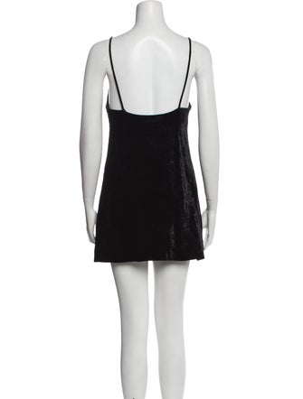 Saint Laurent Velour Mini Dress