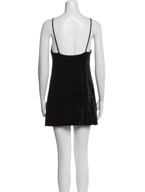 Saint Laurent Velour Mini Dress