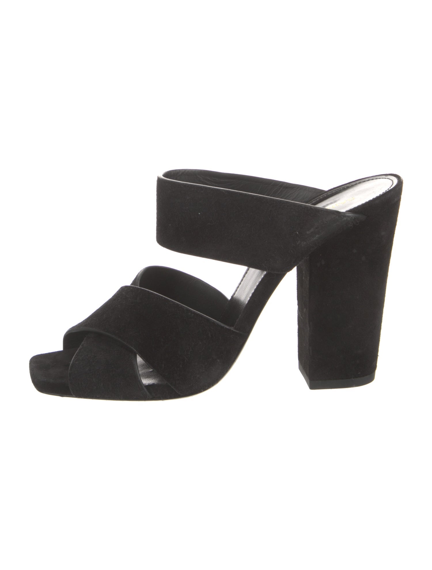 Saint Laurent Suede Slides