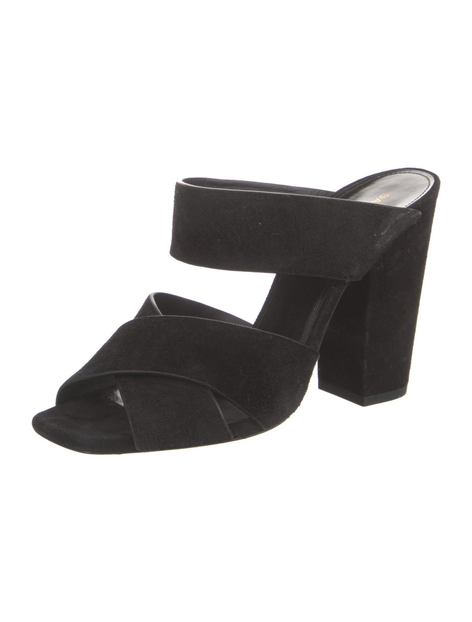 Saint Laurent Suede Slides