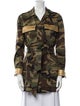 Saint Laurent Camouflage Print Utility Jacket
