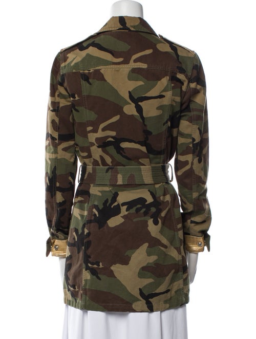 Saint Laurent Camouflage Print Utility Jacket