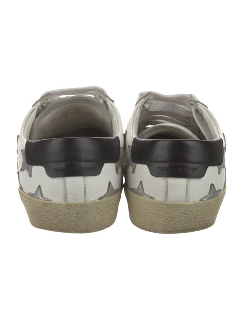 Saint Laurent Leather Colorblock Pattern Sneakers